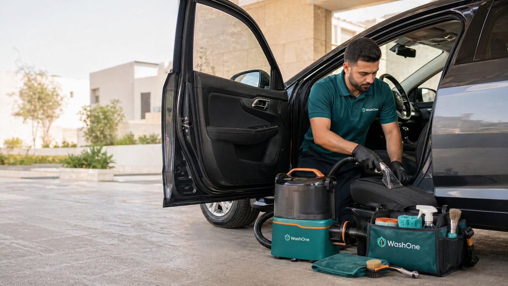 دراي كلين سيارة في الموقع